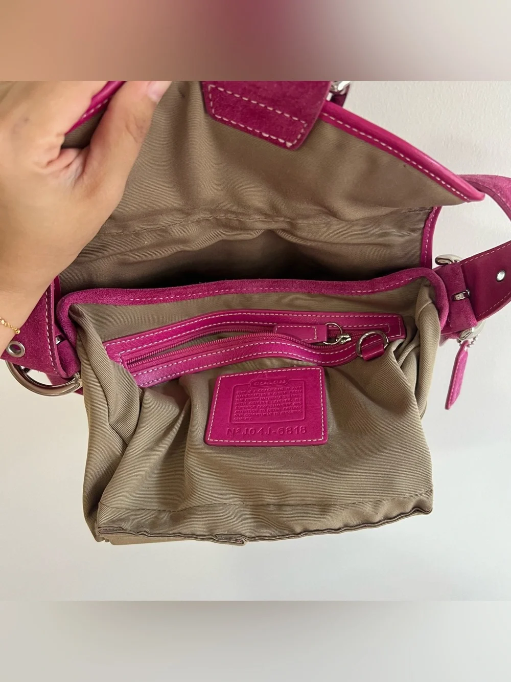 Vintage Coach Soho Small Signature Flap Shoulder Bag